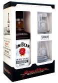 Jim Beam 40% 0,7l + 2x sklo