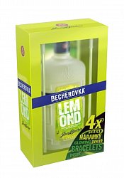 Becherovka Lemond 0,5l + Svítící náramky