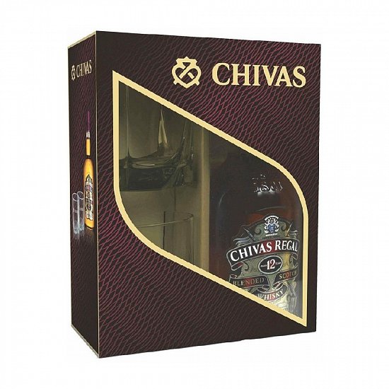 Chivas Regal 12y 40% 0,7l + 2 sklenice
