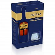 METAXA 12* 40% 0,7L +2x SKLO