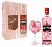 GIN BEEFEATER PINK 37,5% 0,7L + SKLO