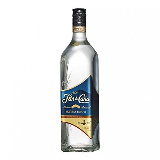 Flor de Caña Extra Seco 4y 40% 0,7l