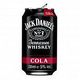 Jack Daniels & Cola 5% 0,33 l (plech)
