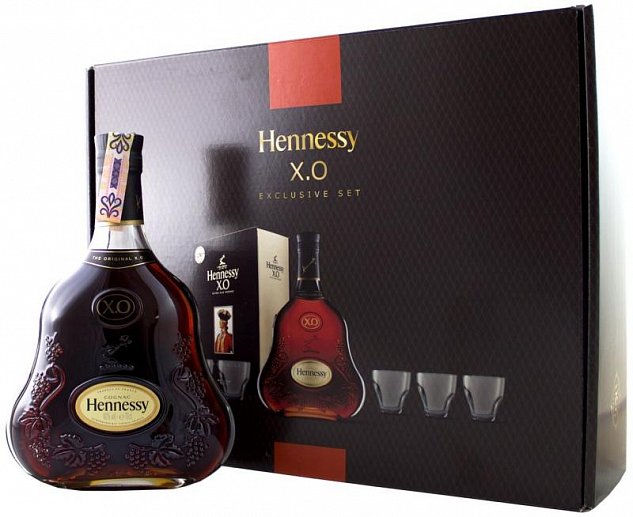Hennessy XO Exclusive Set 40% 0,7l  + 6 sklo