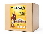 Set 2x Metaxa 7* 40% 1l + 6x Sklo