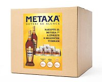 Set 2x Metaxa 7* 40% 1l + 6x Sklo