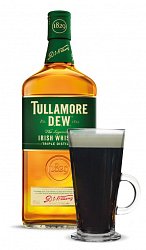 Tullamore D.E.W 40% 1l + sklenice na irskou kávu