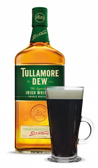 Tullamore D.E.W 40% 1l + sklenice na irskou kávu