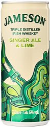 Jameson Ginger Ale & Lime 5% 0,25l plech