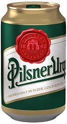 Pilsner Urquell, světlý ležák, 0,33l plech