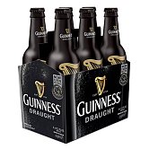 Guinness Stout Draught, tmavé svrchně kvašené, 6x0,33l (sklo)