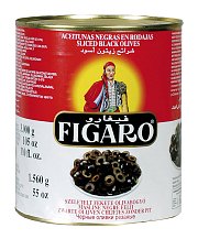 Figaro Černé olivy krájené ve slaném nálevu 3kg