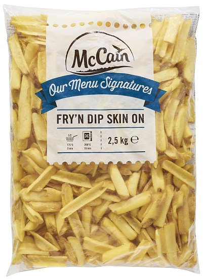 McCain Fry’n Dip hranolky se slupkou ve tvaru U 2,5kg