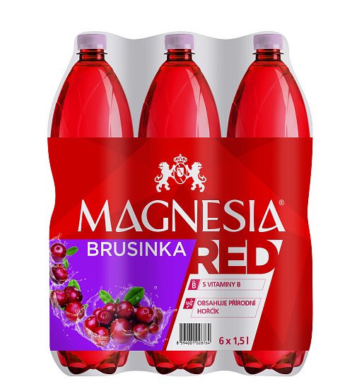 Magnesia Red brusinka 6x1,5l