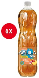 Aquila Tea Černý čaj se šťávou z broskve 6x1,5l