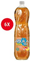 Aquila Tea Černý čaj se šťávou z broskve 6x1,5l