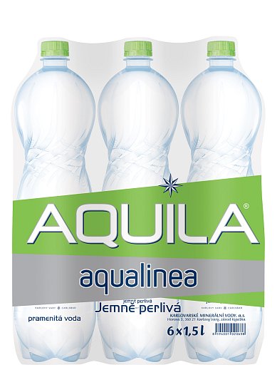 Aquila Pramenitá voda jemně perlivá 6x1,5l