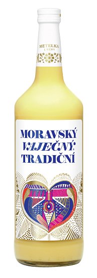 Moravský Vaječný likér Metelka 14% 1l