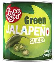 Poco Loco Zelené papričky Jalapeño plátky 2,9kg