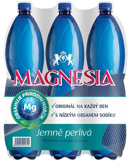 Magnesia Minerální voda jemně perlivá 12x0,5l