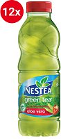 Nestea Zelený čaj s jahodou a Aloe Vera 12x0,5l