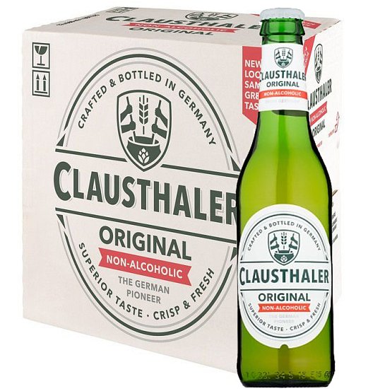 Clausthaler Original, světlé nealkoholické, 24x0,33l