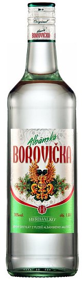 Borovička Albánská 38% 1l