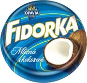 Fidorka Mléčná s kokosem, oplatka, modrá 30 g