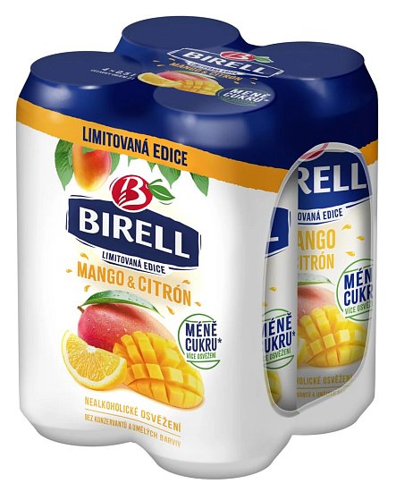 Birell Mango a citron 4x500ml