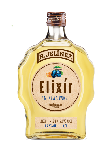 R. Jelínek Elixír z medu a slivovice 27% 0,7l