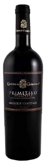 Cantore Primitivo Salento Masserie 0,75l