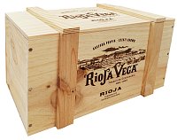 Dřevěný box na 4 vína Rioja