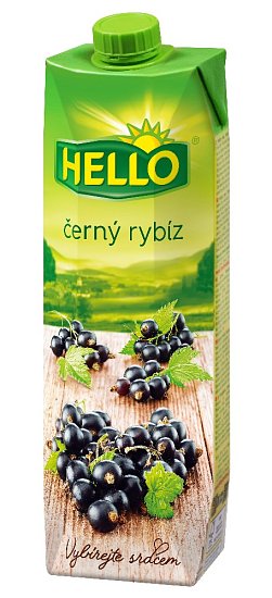 Hello černý rybíz 1l