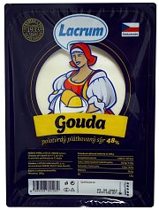 Lacrum sýr Gouda 48% plátkový 100g
