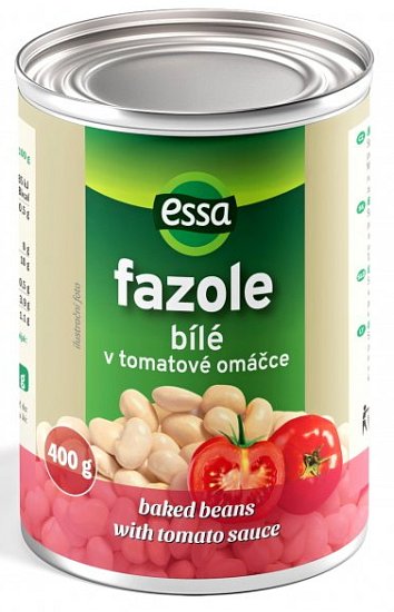 ESSA fazole bílé v tomatové omáčce 400g
