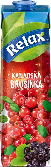 Relax džus kanadská brusinka 1l