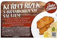 Jako Doma Kuřecí řízek s bramborovým salátem 430g