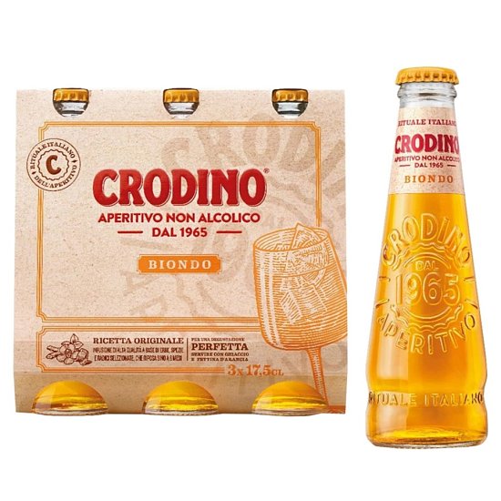 Crodino Biondo nealkoholický aperitiv 3x175ml