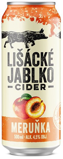 Lišácké jablko cider meruňka 6x0,5l - plech