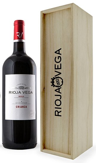 Rioja Vega Crianza 1,5l (dřevěný box)