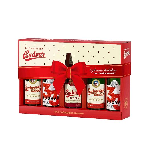 Budvar MixPack dárková sada 5x0,33l