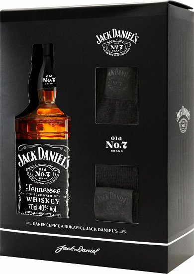 Jack Daniel's No.7 + čepice a rukavice 40% 0,7l